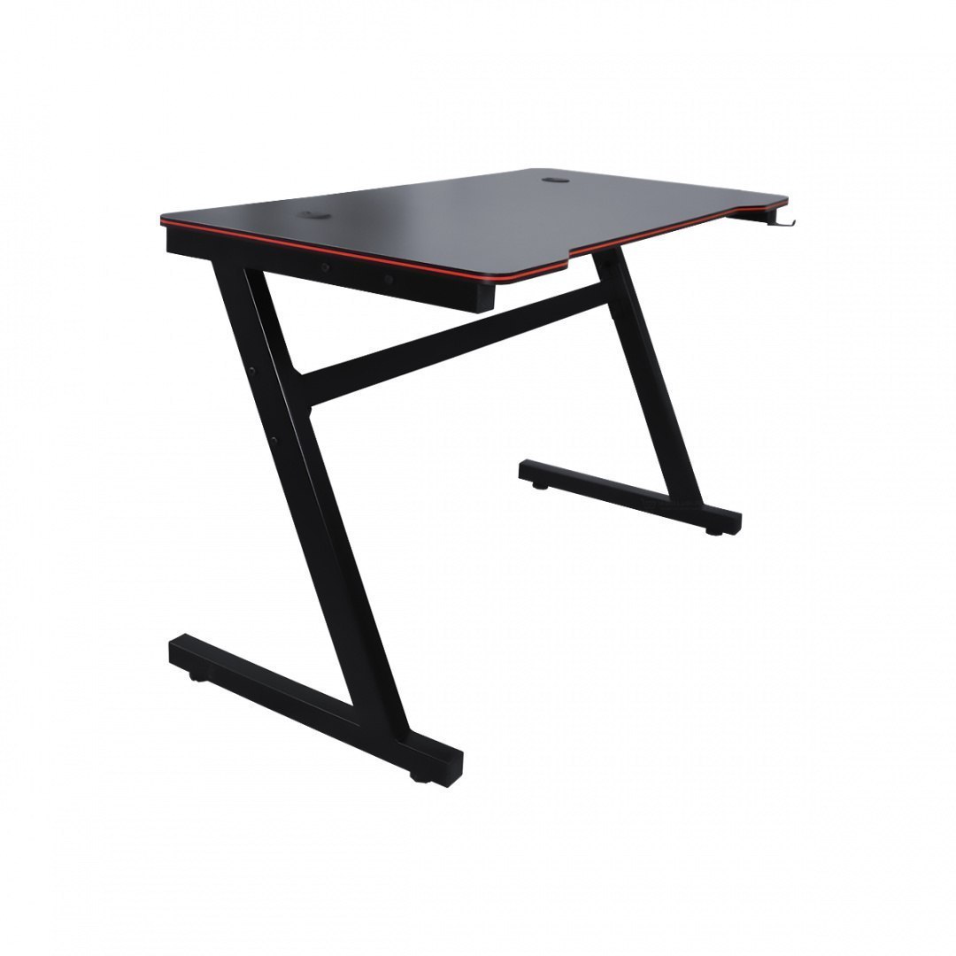 Emaga Biurko do komputera dla gracza BITUXX czarne komputerowe MDF solidne